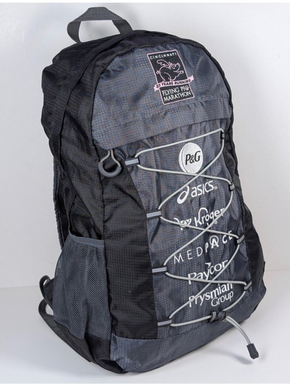 Flying Pig Marathon Cincinnati Lightweight Backpack Packable Workout Runner Bag